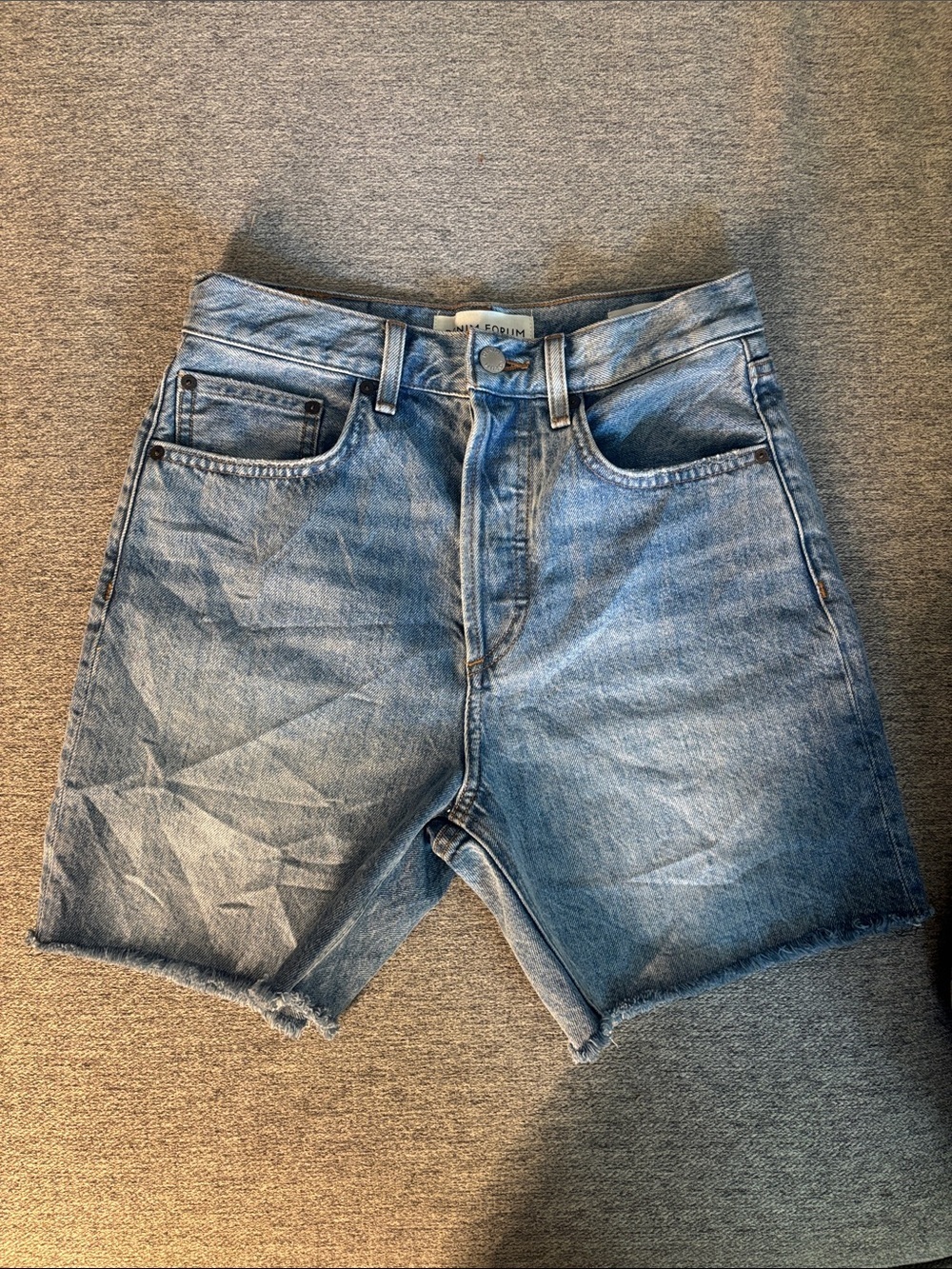 Denim Forum The Joni Mid Length Shorts